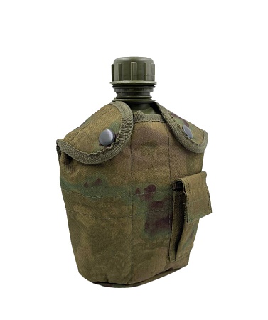 Армейская фляга в чехле с алюминиевым котелком (Атакс)
