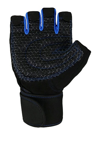 Перчатки без пальцев IFRIT FOBOS (черный/синий)
