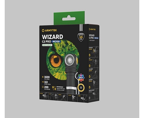 Armytek Wizard C2 PRO Nichia Magnet USB (теплый свет)