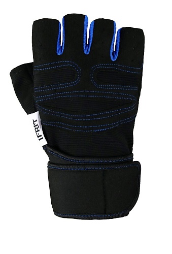 Перчатки без пальцев IFRIT FOBOS (черный/синий)